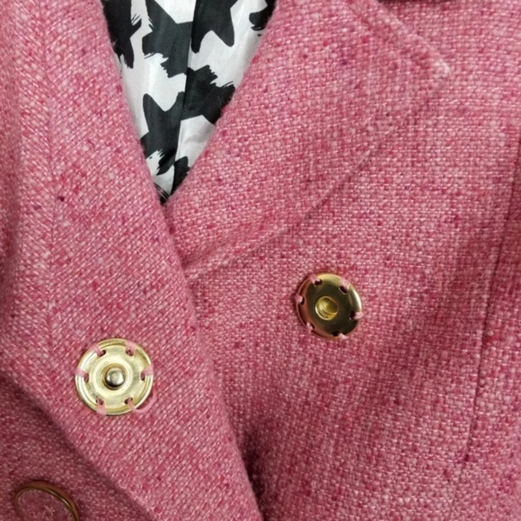 CAbi Madison Avenue Pink Tweed Doublebreasted Coat - Picture 6 of 8